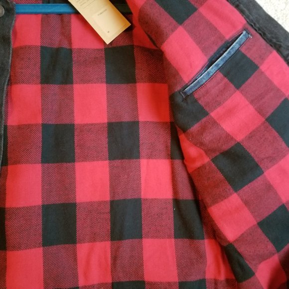 Levi's  TYPE 2 TRUCKER JACKET Denim and Plaid - Picture 7 of 8